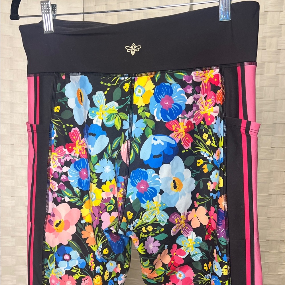 Johnny Was Multicolor Floral womans Leggings XL - Picture 7 of 9